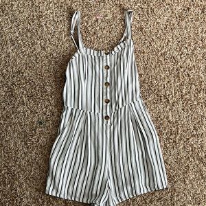 HOLLISTER ROMPER( blue and white)
